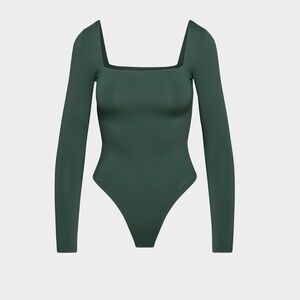 Aritzia Forest Green Long Sleeve Bodysuit